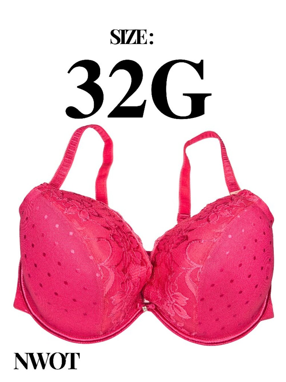 Crème Bralée by QT Intimates Lace Underwire Bra NWOT — Size 32G